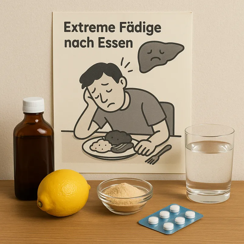 Extreme Müdigkeit nach dem Essen Leber