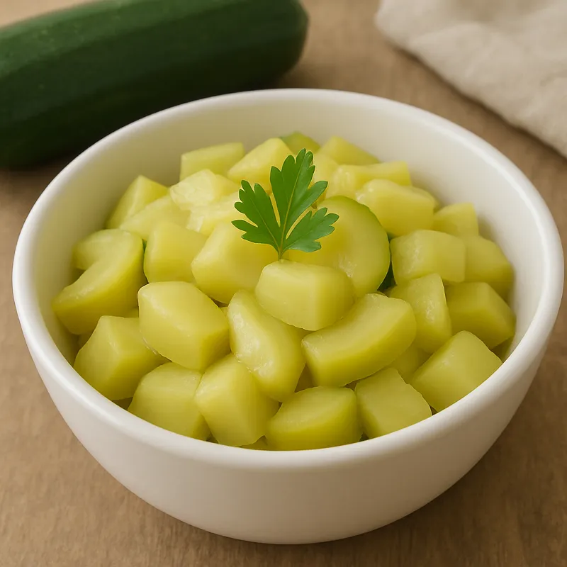 Divertikulitis Hausmittel Zucchini ohne Schale, weich gedünstet