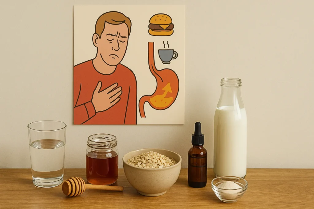 10 hausmittel gegen sodbrennen