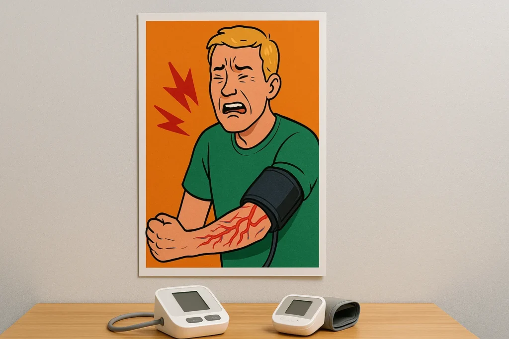 Blutdruckmessung tut weh