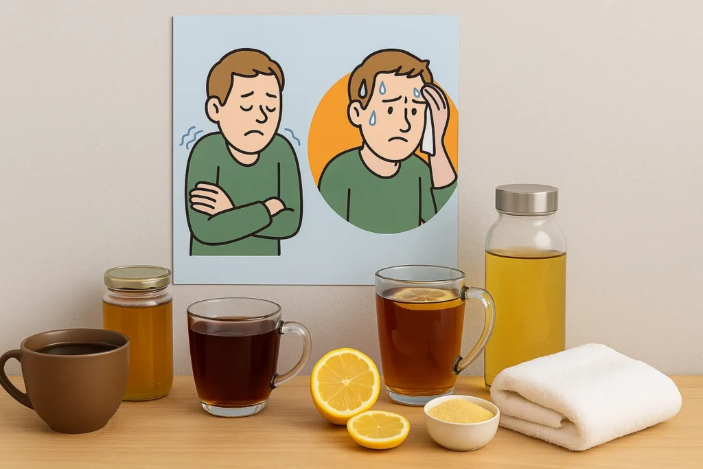 erkältung schwitzen