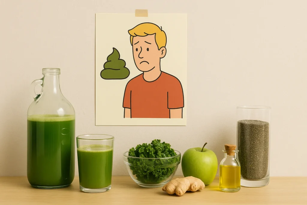 grüner stuhlgang entgiftung