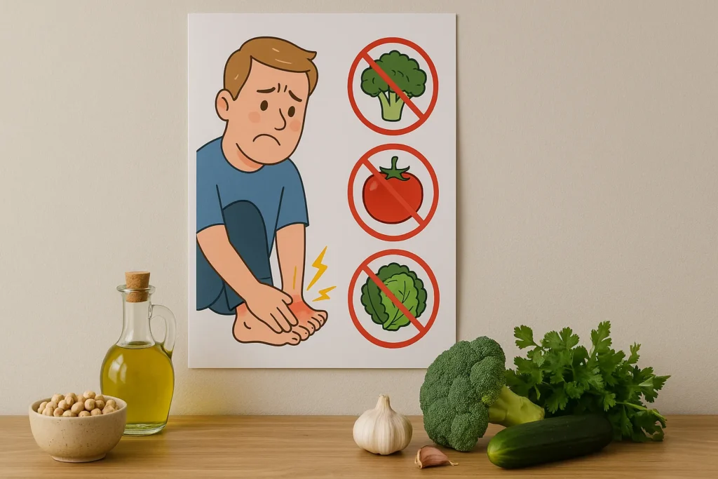 verbotene gemüse bei gicht